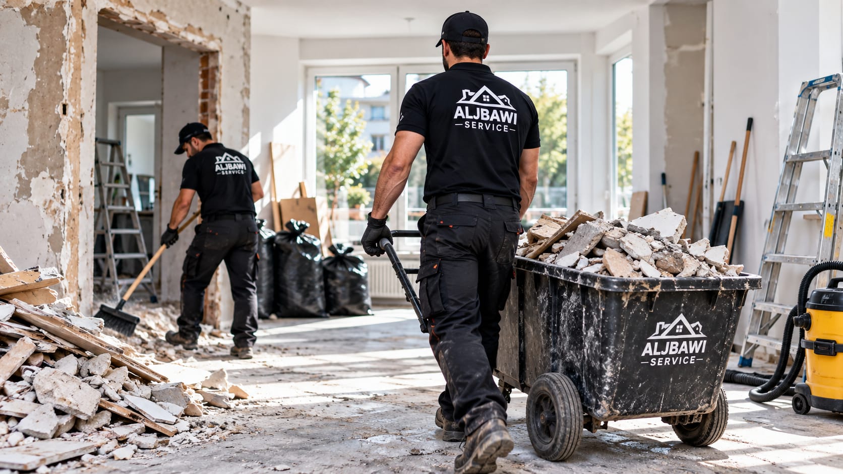 Von ALJBAWI SERVICE montiertes Schranksystem mit Beleuchtung